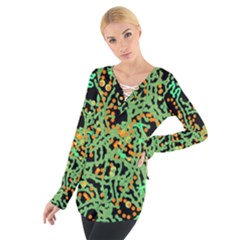 Green Emotions Women s Tie Up Tee