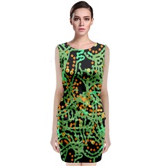 Green Emotions Classic Sleeveless Midi Dress