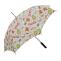 Funny Cat Food Succulent Pattern  Straight Umbrellas View2