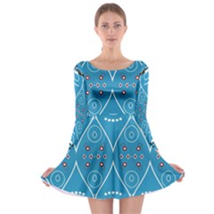 Ornamental Shapes                                                                                                             Long Sleeve Skater Dress by LalyLauraFLM