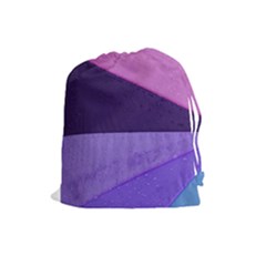 Purple Swatch Drawstring Pouches (large) 