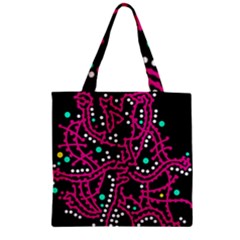 Pink Fantasy Zipper Grocery Tote Bag