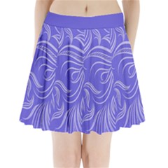 Purple Silver Design Pleated Mini Skirt by GabriellaDavid