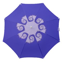 Blue Purple Abstract Wave Design  Straight Umbrellas