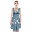 Cloudy Sky With Rain And Flowers Racerback Midi Dress View1