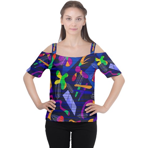 Colorful Dream Women s Cutout Shoulder Tee by Valentinaart