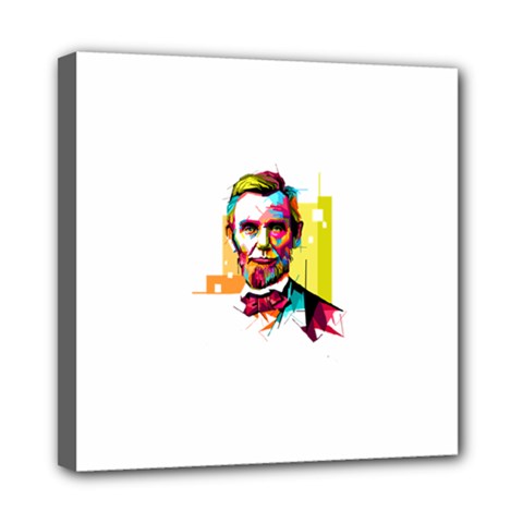 Abraham Lincoln Mini Canvas 8  X 8  by bhazkaragriz