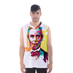 Abraham Lincoln Men s Basketball Tank Top by bhazkaragriz