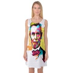 Abraham Lincoln Sleeveless Satin Nightdress by bhazkaragriz