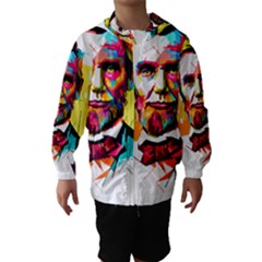 Abraham Lincoln Hooded Wind Breaker (kids) by bhazkaragriz