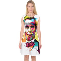 Abraham Lincoln Capsleeve Midi Dress