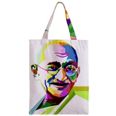 Ghandi Zipper Classic Tote Bag