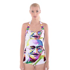 Ghandi Boyleg Halter Swimsuit 