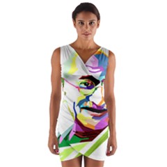 Ghandi Wrap Front Bodycon Dress