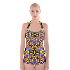 Spirit  Of Sweeden Redo Boyleg Halter Swimsuit 