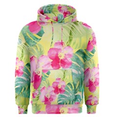 Tropical Dream Hibiscus Pattern Men s Pullover Hoodie