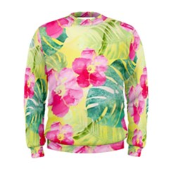 Tropical Dream Hibiscus Pattern Men s Sweatshirt by DanaeStudio