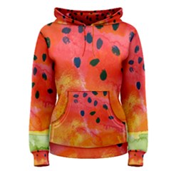 Abstract Watermelon Women s Pullover Hoodie