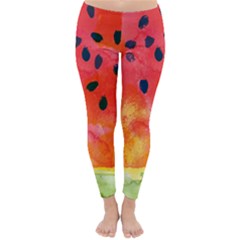 Abstract Watermelon Classic Winter Leggings