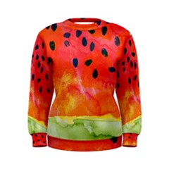 Abstract Watermelon Women s Sweatshirt