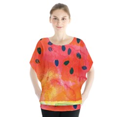 Abstract Watermelon Blouse