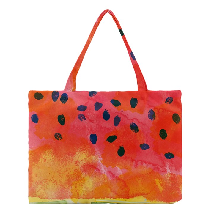 Abstract Watermelon Medium Tote Bag