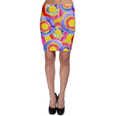 Blue And Pink Dream Bodycon Skirt by DanaeStudio