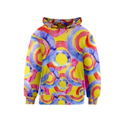 Blue And Pink Dream Kids  Pullover Hoodie by DanaeStudio