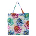 Colorful Dahlias Grocery Tote Bag View2