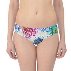 Colorful Dahlias Hipster Bikini Bottoms by DanaeStudio