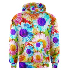 Colorful Daisy Garden Men s Pullover Hoodie