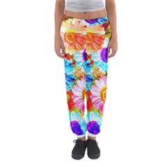 Colorful Daisy Garden Women s Jogger Sweatpants by DanaeStudio