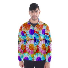 Colorful Daisy Garden Wind Breaker (men)