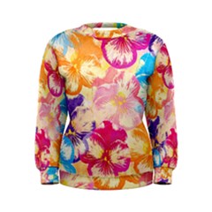 Colorful Pansies Field Women s Sweatshirt