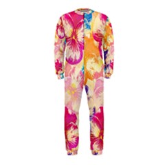 Colorful Pansies Field Onepiece Jumpsuit (kids)