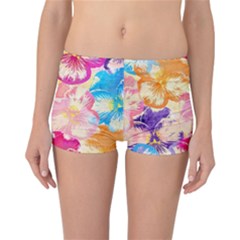 Colorful Pansies Field Reversible Bikini Bottoms by DanaeStudio