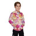 Colorful Pansies Field Wind Breaker (Kids) View1