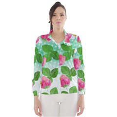 Cute Strawberries Pattern Wind Breaker (women)