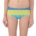 Hexagon And Stripes Pattern Mid-Waist Bikini Bottoms View1