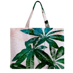 Pachira Leaves  Zipper Mini Tote Bag by DanaeStudio