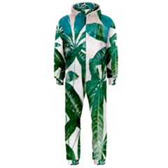 Pachira Leaves  Hooded Jumpsuit (men)  by DanaeStudio