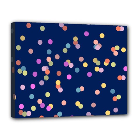 Playful Confetti Canvas 14  X 11 