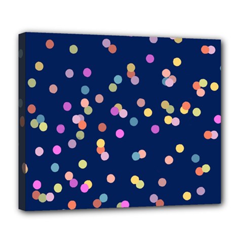 Playful Confetti Deluxe Canvas 24  X 20  