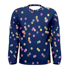 Playful Confetti Men s Long Sleeve Tee