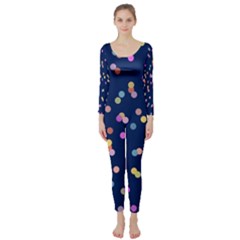 Playful Confetti Long Sleeve Catsuit