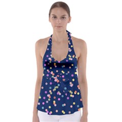 Playful Confetti Babydoll Tankini Top