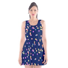 Playful Confetti Scoop Neck Skater Dress