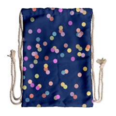 Playful Confetti Drawstring Bag (large)