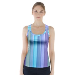 Provence Fields Lavender Pattern Racer Back Sports Top by DanaeStudio