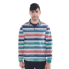 Summer Mood Striped Pattern Wind Breaker (men)